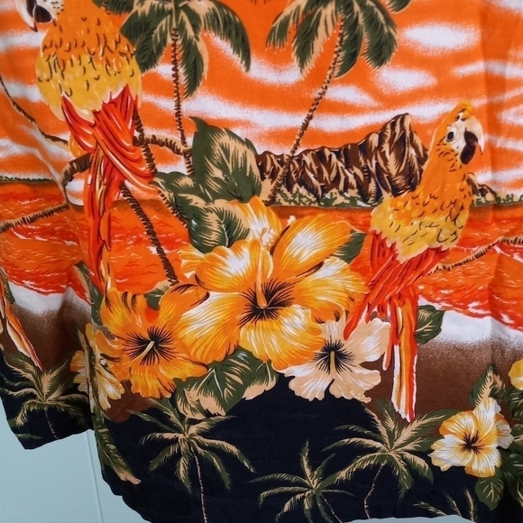 Tropical Orange Sleeveless Swim Coverup - Picture 5 of 8